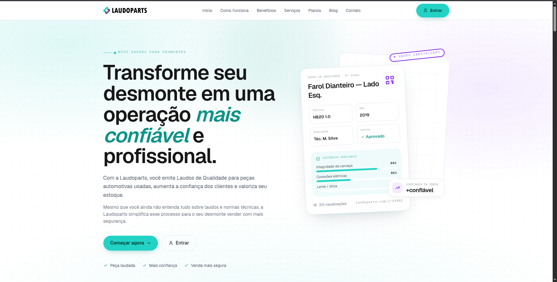 Site institucional LaudoParts